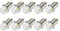 Ruiandsion Lot de 10 ampoules LED P13.5S - Blanc chaud - 6 V - Remplacement pour lampe frontale - Terre négative