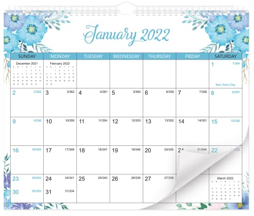 STOBOK Wandkalender 2022 | 24 monatiger Familienplaner Kalender mit TO DO,Ruled Blocks,Von Januar 2022 bis Dezember 2023,Perfekt fü Büro Wandplaner(37CM x 30CM)