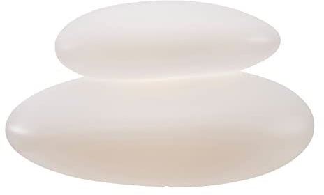 8 seasons design Shining Stone XL, LED Stein-Lampe 69 x 40 cm (weiß), E27 Fassung inkl. Leuchtmittel in warmweiß, beleuchteter Dekostein, Badezimmer-Lampe, Pool, Yoga, innen & außen