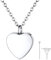 FindChic Ciondolo Urna a Cuore Acciaio Inossidabile Ciondolo Cremazione Collana per Ceneri Impermeabile Urna Cremazione