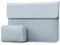 HYZUO 13 Zoll Laptop Hülle mit Standfunktion für MacBook Air 13,6/13 M4 M3 M2 M1 2025-2018, MacBook Pro 13 M2 M1 A2338 A2289 2025-2016, Surface Pro 11, XPS13, mit Kleine Tasche, Blass blau-H