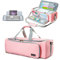 AMOIGEE Tragetasche für Cricut Explore Air 2, Maker 3, Explore 3 - Rosa Aufbewahrungs-Organizer für Zubehör - Gesteppte Tasche
