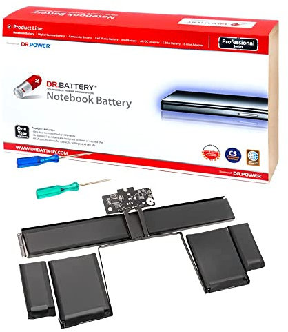 DR. BATTERY A1437 A1425 Batteria per laptop compatibile con Apple MacBook Pro 13 pollici fine 2012 inizio 2013 [11,21 V/74 Wh]