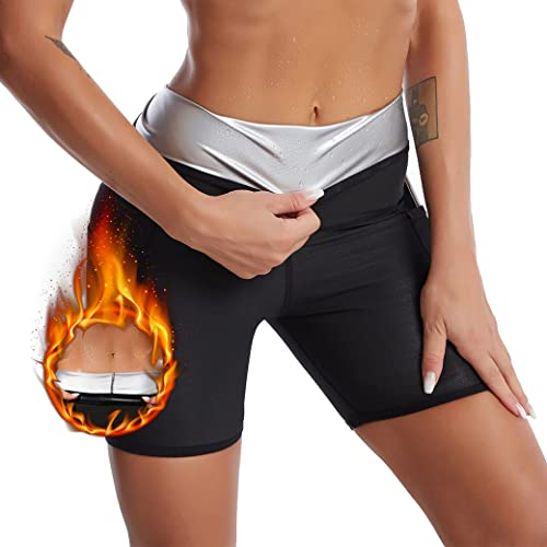 LIPIODOL Pantaloni Sauna a Vita Alta in Neoprene per Dimagranti Donna - Allenamento Gym Fitness Snellente