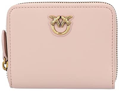 Pinko Taylor Zip Around Vitello Seta, Accessori da viaggio- Portafogli Donna, O81q_cipria-antique Gold, U