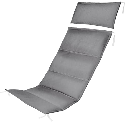Ferocity Flachs Farbe Holz-Liegestuhl Auflage für Klappbar Klappliegestuhl Wasserabweisende Polster Hochwertiges Polyester Kissen mit Watte in der Farbe Flachs [145]