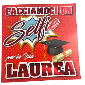 LINA OFFICINE GRAFICHE CREATIVE Biglietto Laurea, Regalo Laurea Donna e Uomo Originali, Scherzi per Addobbi Laurea, Gadget Laurea Divertenti, Ingegnere, Infermieristica, Avvocato, 15,3x15,3 cm, 11-195