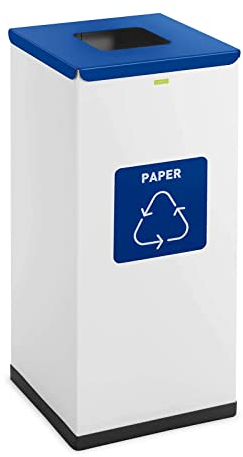 ulsonix ULX-GB4 N Waste Bin 60 L White Paper Label Wheelie Bin