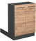 Vicco Kitchen island Fame-Line, Gold power oak/Anthracite, 60 cm without worktop