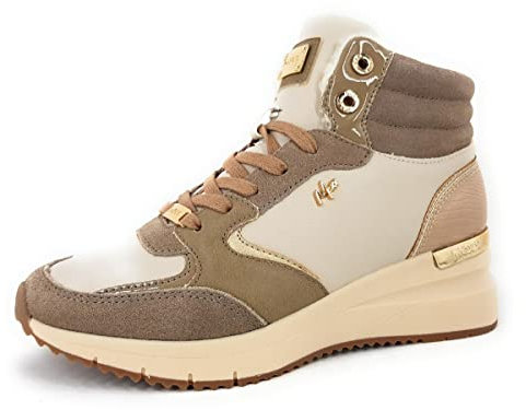 Mexx Haley Damenschuhe Stiefeletten Schnürer Beige Freizeit, Schuhgröße:40 EU