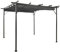 Homgoday Pergola mit Ausziehbarem Dach Pavillon Sonnenschutz Gartenpavillon Überdachung UV-und Wasserbeständig Partyzelt Gartenzelt für Terrasse Garten Anthrazit 3x3 m Stahl 180 g/m²