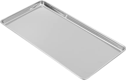 RORPOIR Stainless Steel Rice Noodle Dish Sizzling Plate Fruit Platter Baking Trays for Oven Kitchen Food Container Camping Dish Japanese Snacks Dessert Storage Tray Square Tray Steak Plate