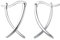SLUYNZ 925 Sterling Silber X Creolen Ohrringe für Frauen Damen Minimalistische Creolen Huggie (A-Silver)