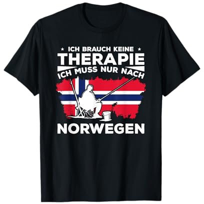 Angler Angeln in Norwegen T-Shirt