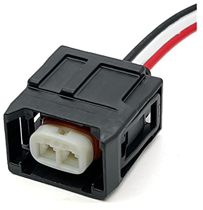 2 Pin Auto Diesel Fuel Injector Plug Waterproof Fuel Pump Electronic Connector With Cable Compatible With Toy~ta 7287-1495-30 90980-12747 (Color : 2Pin Female, Size : 1 Pc with 15cm 18AWG)