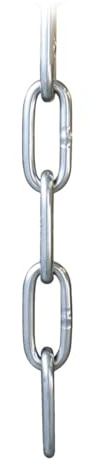 Rundstahlkette langgliedrig Ø 3 mm Edelstahl V4A Kette Edelstahlkette DIN 763 DIN763 Rundgliederkette Stahlkette Ankerkette Absperrkette VA A4 Rohr 1 Stück AISI316 AISI 316 Boot