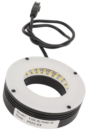Microscope LED Ring Light Illuminator, LED Stereo Microscope Ring Light, Bright and Focused Light Source, for Small Lathes Stereo Microscopes, 0 Degree Angle