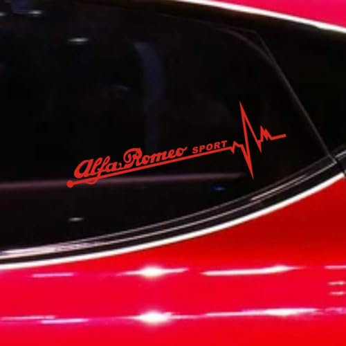 2 Stück Auto Emblem Aufkleber für Alfa Romeo 147 156 159 Giulietta Giulia Mito GT Stelvio, Abzeichen Logo, Buchstaben Wort Emblem-Aufkleber Auto Sticker Logo Abzeichen Dekoration Aufkleber Zubehör
