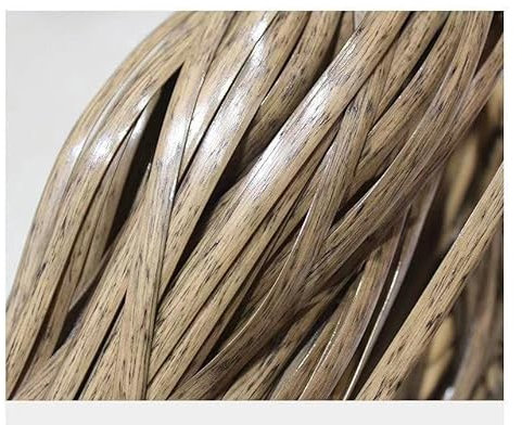 Rattan-Möbel-Befestigungsset Befestigungsset für Rattan-Möbel, 500 g, zur Reparatur von Korbgeflecht, aus grauem, flachem Kunststoff, zum Stricken und Reparieren von Rattan-Stuhl, Tischkorb