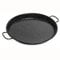briebe Poêle à paella valencienne émaillée 50 cm, acier émaillé, 14 portions de paella, convient pour vitrocéramique, feu, gaz, four, soulèvement noir chiné