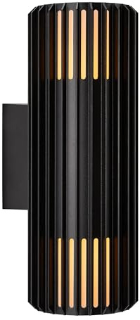Nordlux up down Wandleuchte Aludra Seaside schwarz Alu IP54 2xE27