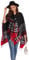 colornial Eleganter Damen-Schal-Cape mit Vorderseite Offener Weicher Poncho, Geeignet für Frühling, Herbst und Winter (Rot)