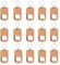 Jeenuuder 15 Pack Bottle Opener Blank Wooden Keychain Blanks for Engraving Wood Bottle Openers Bulk Key Chains Engraved Key