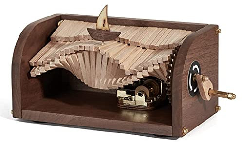 RAGOPILEN music box, Creative Musical Box, Music Boxes Music Box Hand Crank Wooden Musical Boxes s For Birthday Home Decor