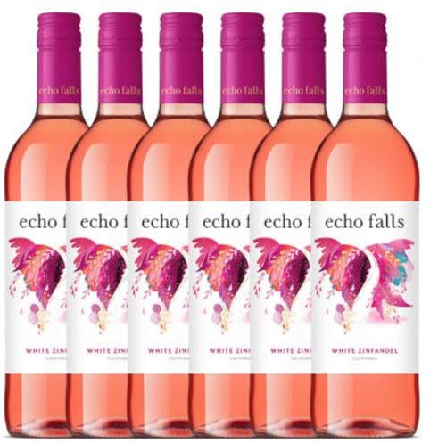 Echo Falls wine | 10.5% ABV | 75cl | (Case of 6 bottles, White Zinfandel Rose)
