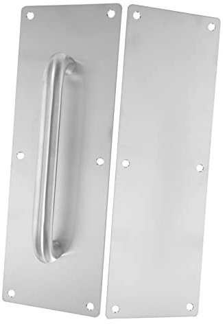 HYTROVE Poignée Inox Pour Porte Coupe-feu Plaque Large Antirouille Avec Vis Poignée Tirage Poussée Commerciale Pour Placard Et Porte De Passage