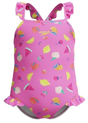 Speedo Mädchen Frill Thinstrap One Piece Schwimmanzug