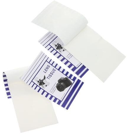 Holibanna 200pcs Lens Cleaning Tissue for Sensitive Surfaces Portable Wipes for Glasses Cameras and Microscope Lenses Soft and Non Scratch Design for Cleaning