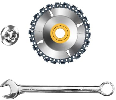 GErnie 4-Zoll-100-MM-Winkelschleifer-Kettensägenscheibe, Trennblatt, Kettenrad, Holzbearbeitung, Kreissägeblatt, elektrische Kettensäge, Holzschlitzen