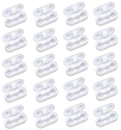 20Pcs Roller Blind Chain Connectors, Blind Cord Safety Device Plastic Clips | Fits 4.5mm Ball Chain for Roller Roman Vertical Window Blinds