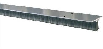 ELLEN - Bas de porte en aluminium avec brosse invisible 100 cm - 0307093D