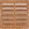 Amig - Rejilla Cuadrada de Aluminio - Rejillas de Ventilación para Salida de Aire - Ideal para Techo de Cocina y Baño - Medidas 200 X 200 MM - Color Madera