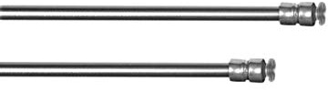 2 Klemmstangen, Teleskopstangen, Gardinenstangen, Scheibengardinenstangen, Vitragenstangen - Länge: 55 – 90 cm – Farbe: edelstahl – matt