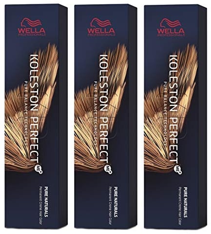 3er Wella Koleston Perfect ME+ 6/73 Dunkelblond Braun Gold 60 ml