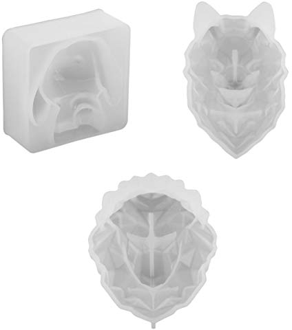 Baoblaze 3pcs Hase/Wolfskopf/Löwe Silikonform zum Backform Tortenverziehrung Kuchenform Keksform