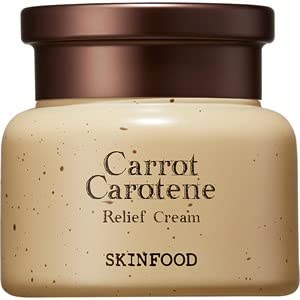 SKIN FOOD crème de carotte carotène relief 55ml (1,85 fl.oz.) - soulage apaisantes et hydratantes gel crème visage pour peau sensible, végétalien, cruelty free, testé sous contrôle dermatologique