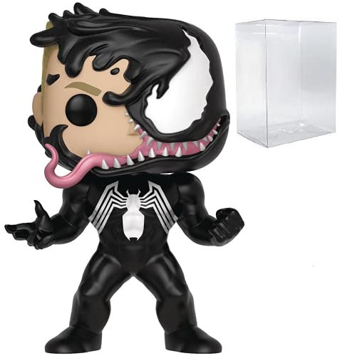 POP Marvel: Venom - Venomized Eddie Brock Funko Vinyl Figure (Bundled with Compatible Box Protector Case), Multicolor, 3.75 inches