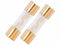 2 Stück AGU Sicherungen 40A Glasrohr Gold Überzogen Auto Power Schutz Linie Tube Audio Power