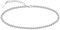 CHIC & ARTSY Kette Fußkettchen 925 Sterling Silber Kette Fußkettchen 4mm Büroklammer Kette Fußkettchen hübsches Fußkettchen Armband Frauen böhmischer Strandschmuck
