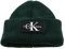 Calvin Klein Jeans Herren MONOLOGO Patch Beanie K50K506242 Gestrickte Mütze, Grün (Dark Seaweed), OS