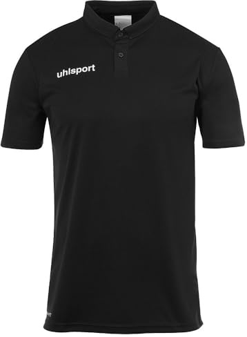 uhlsport Herren Essential Poloshirt, schwarz, M