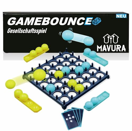 GAMEBOUNCE Partyspiel Gesellschaftsspiel Erwachsene Trinkspiel Saufspiel Beer Off Bounce Pong 2-4 Spieler