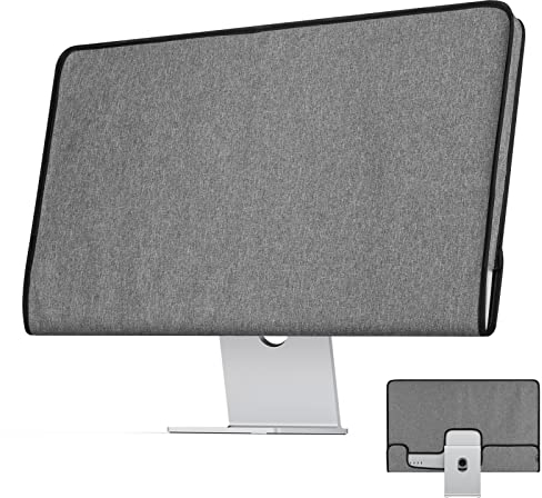 CaSZLUTION Monitorabdeckung, kompatibel mit 27 Zoll Apple Studio Display – Monitor-Staubschutzhülle, Bildschirmschutzhülle, Grau