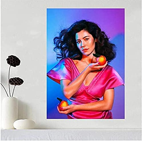 Poster Marina And The Diamonds Poster Musik Singer Star Poster Wandkunst Leinwand Malerei Poster Und Drucke Home Decor 50X70Cm Kein Rahmen