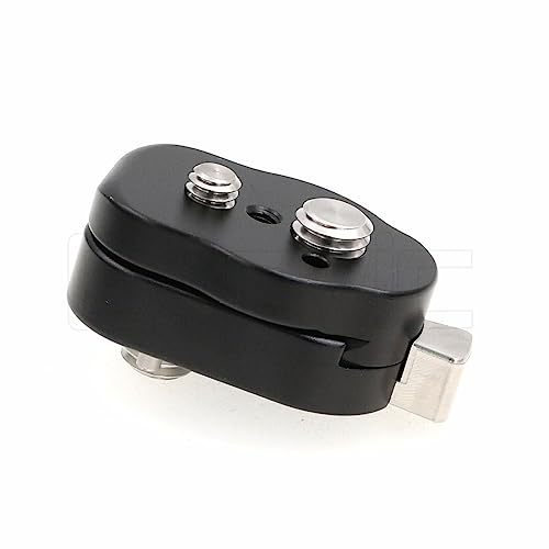 Eonvic 3/8 Zoll Schrauben Mini Schnellwechselplatte Lock Mount für ARRI RED Kamera Monitor Kamera Stativ LCD Monitor Magic Arm (schwarz)