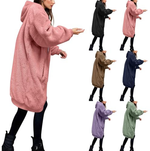 Viunychn Fleecejacke Damen Mit Kapuze